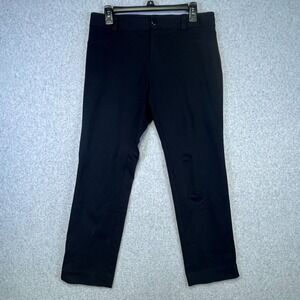 INC Pants Women's 8P Black‎ Petite Stretch Slim Fit Mid Rise Office Attire 31x26